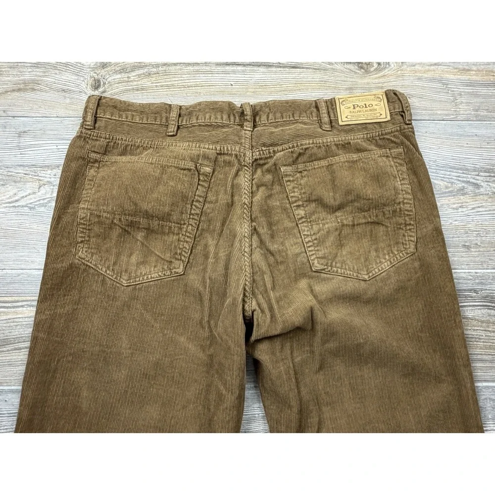 Vintage Polo Ralph Lauren Men's Brown Corduroy Hampton Straight Pants 38/34